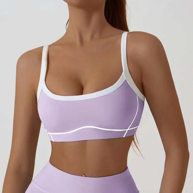 Yoga Sports Bra Color Clashing