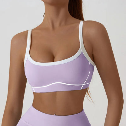 Yoga Sports Bra Color Clashing
