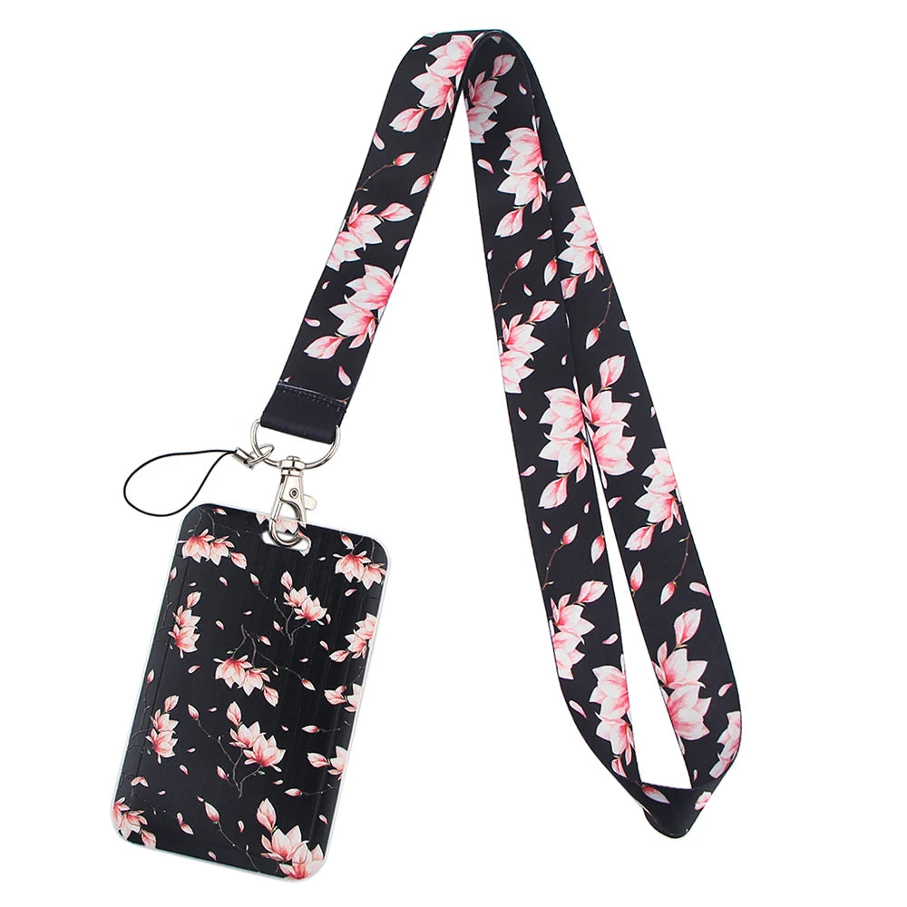 Sakura Cherry Blossoms Flower lanyard