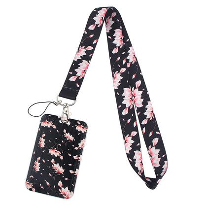 Sakura Cherry Blossoms Flower lanyard