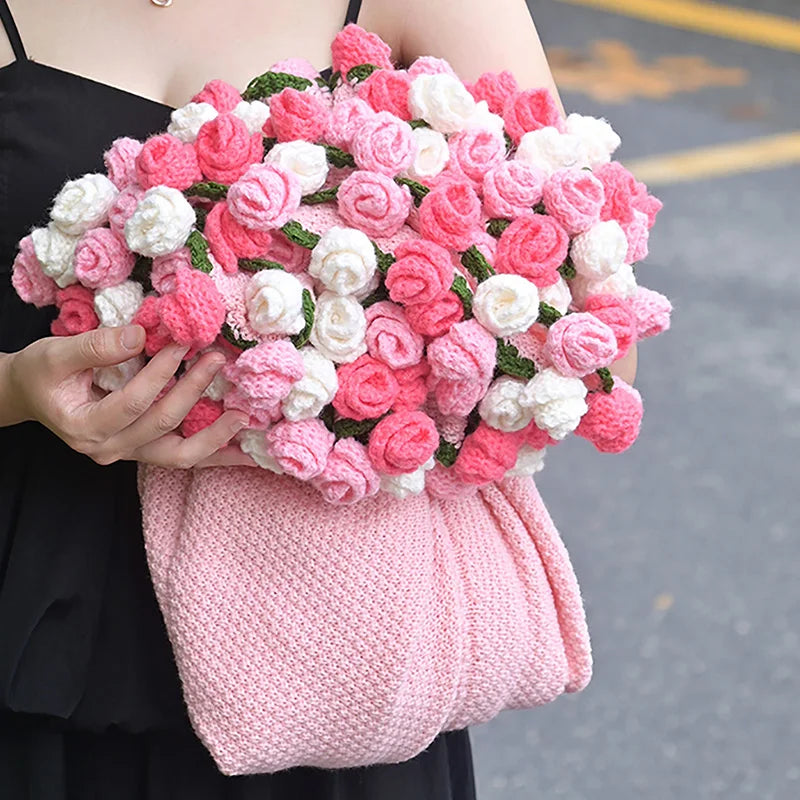 Rose Bouquet Crochet Blanket
