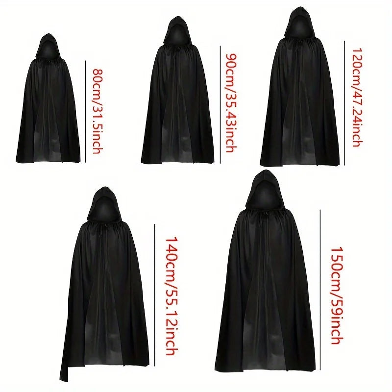 Black Grim Reaper Costume Cloak