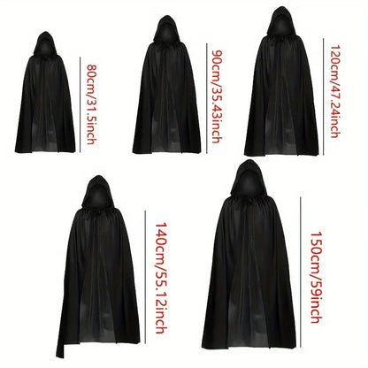 Black Grim Reaper Costume Cloak