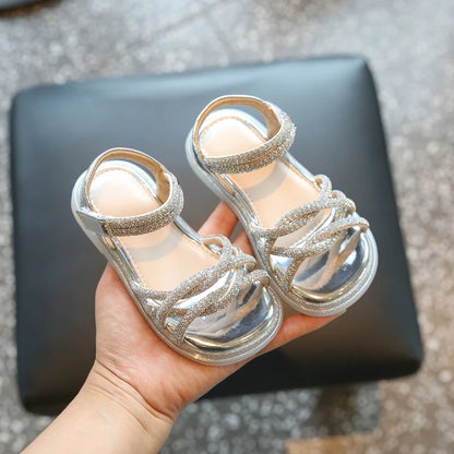 Open-Toe Hook-and-Loop Sandals