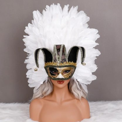 Feather Masquerade Party Mask