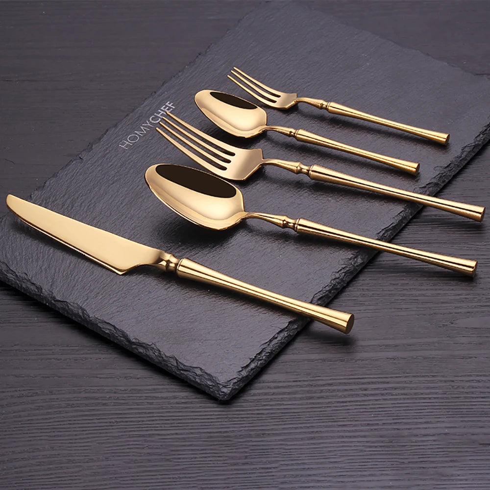 Metal Solid Sliver Cutlery Set