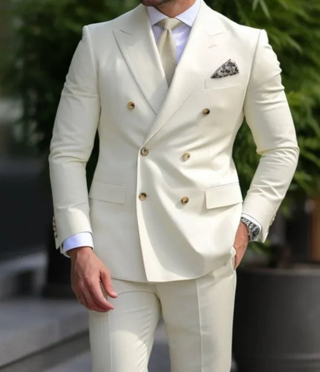 High Brown Double Breasted Suit