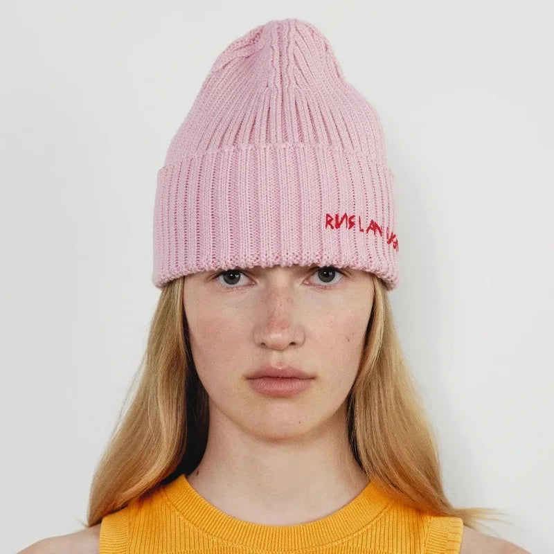 Winter Knitted Letter Beanie