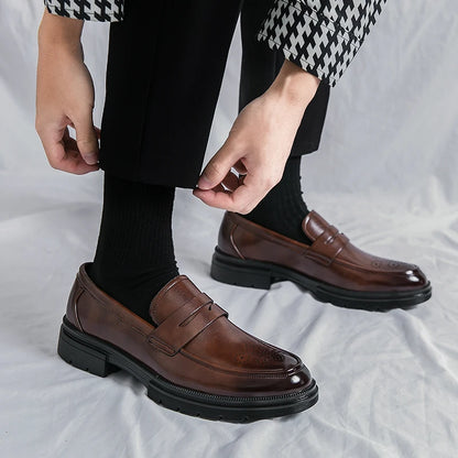 Breathable Leather Business Shoes