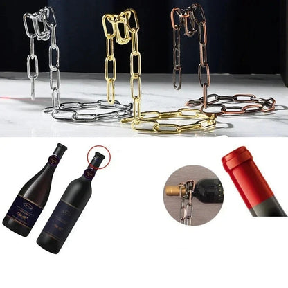 Iron Chain Wine Holder
