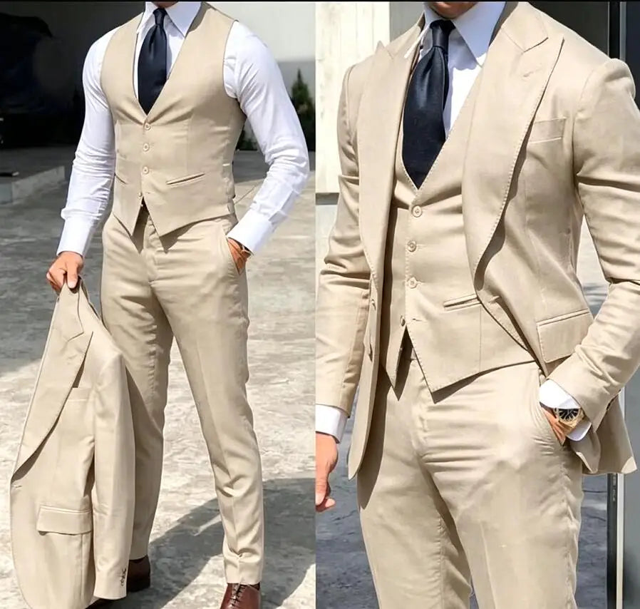 Classy Wedding Tuxedos Slim Suit