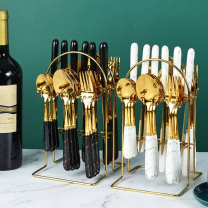 Metal Solid Tableware Set Stainless
