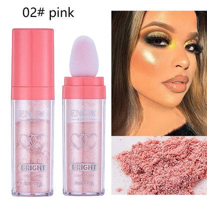 Body Glitter Highlighter Powder Puff