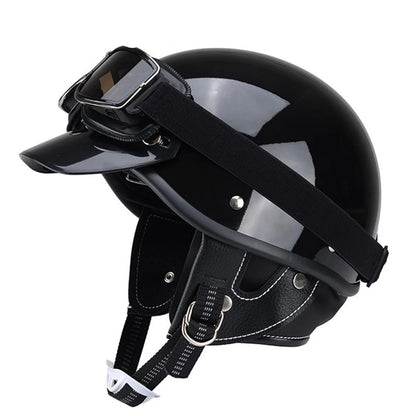 HEROBIKER Vintage Open-Face Half Helmet