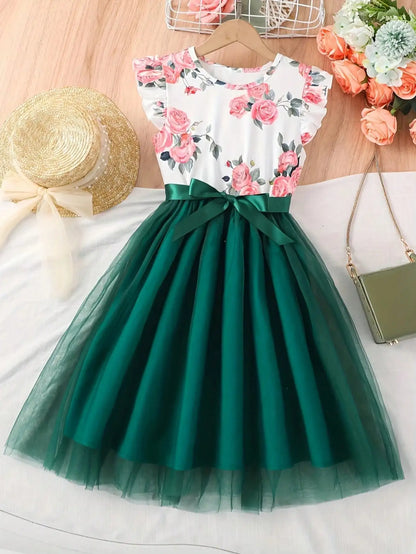 Floral Polyester Dress