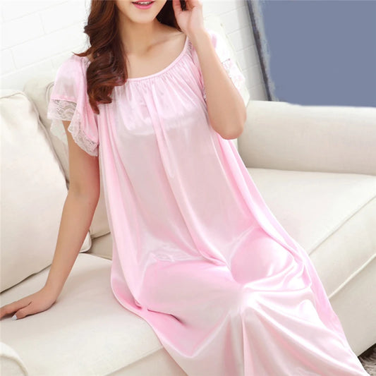 Lace Patchwork Night Gown