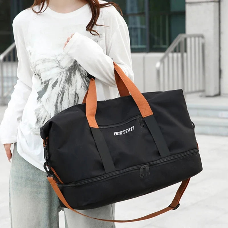 Lightweight Oxford Weekender Bag
