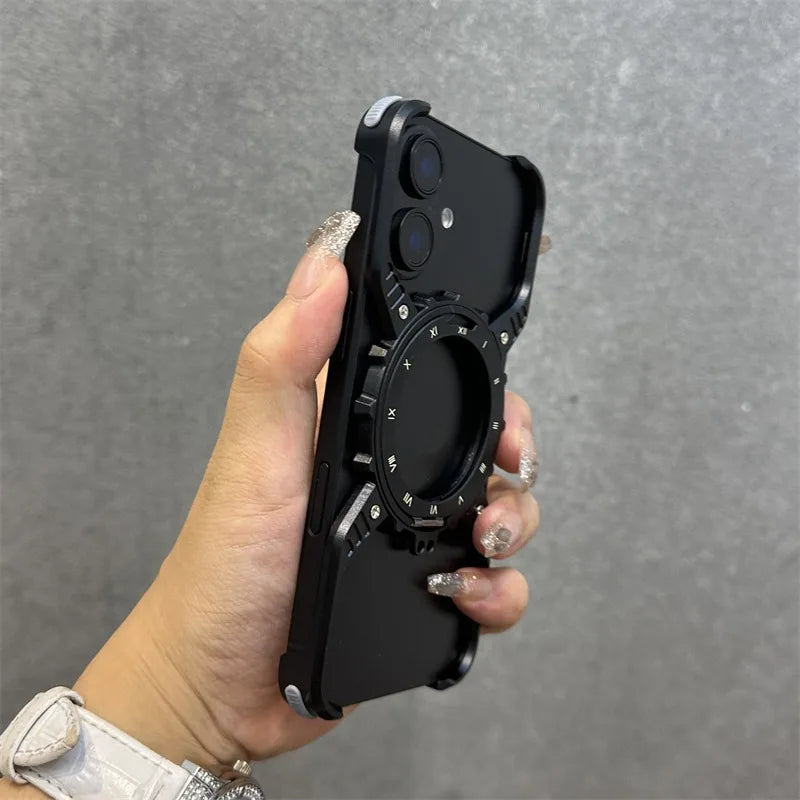 Aluminum Alloy Magnetic Case for iPhone 17 Pro Max | 17 Pro | 16 Pro Max | 16 Pro | 15 Pro Max | 15 Pro | 14 Pro Max | 14 Pro | 13 Pro