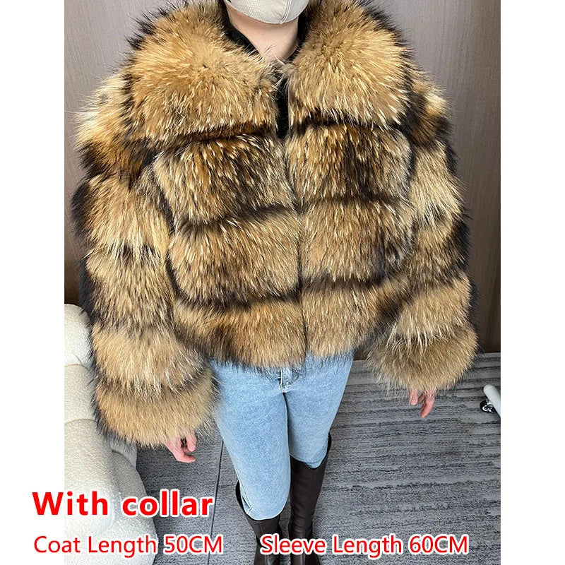 Raccoon Dog Fur Jacket