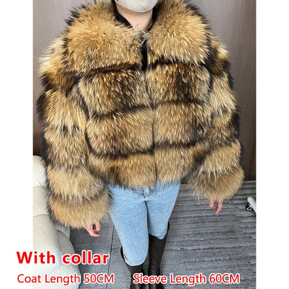 Raccoon Dog Fur Jacket