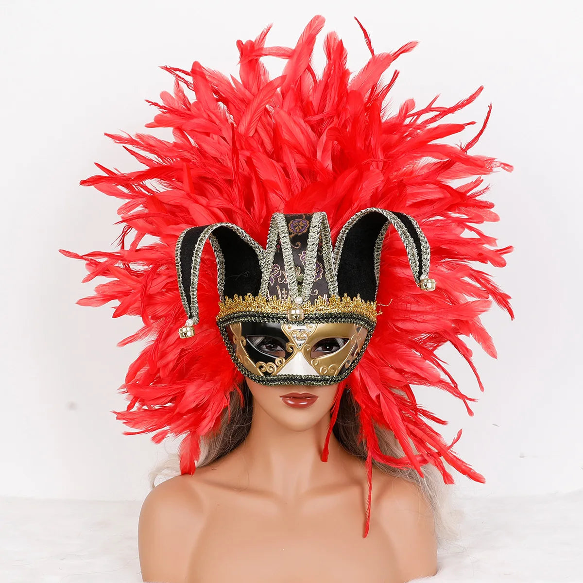 Feather Masquerade Party Mask