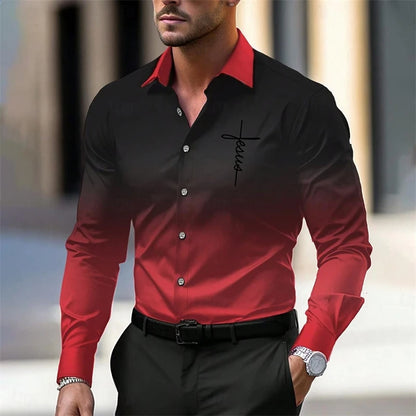 3D Print Casual Autumn Shirt