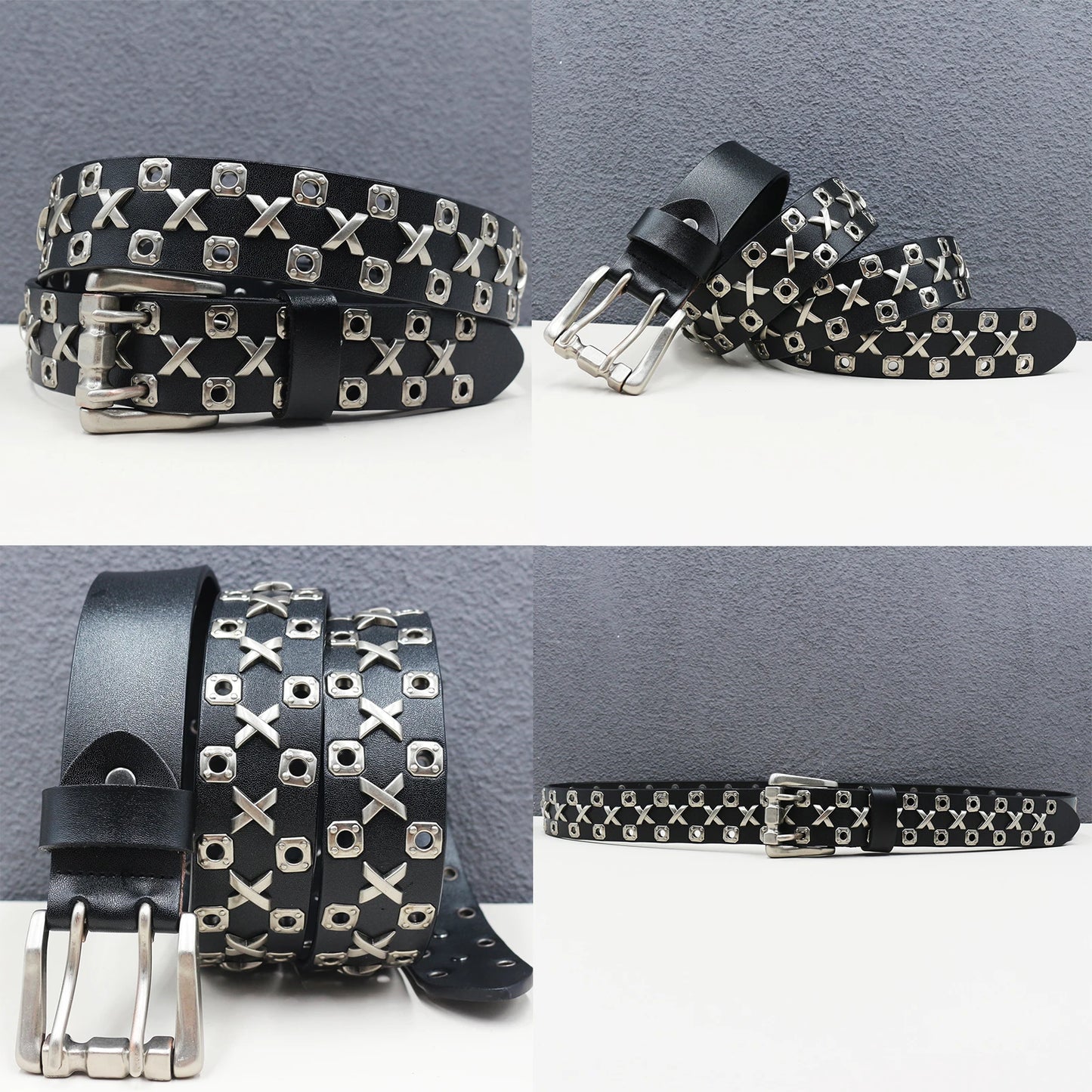 Heavy duty leather belt