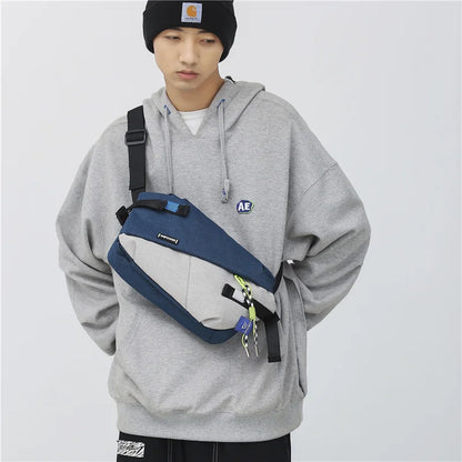 Nylon Patchwork Waist Bag