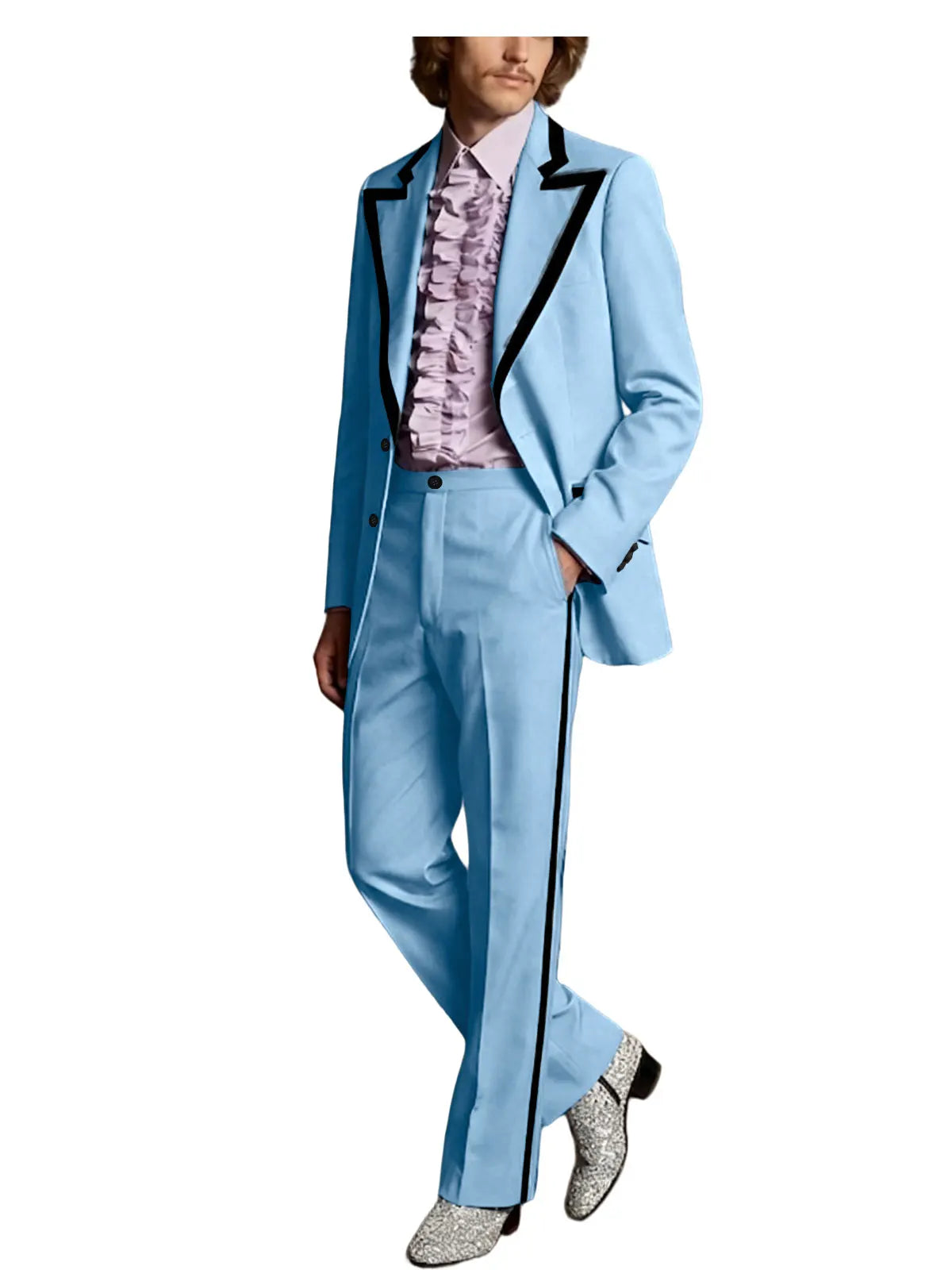 Tuxedo Black Trim Slim Suit