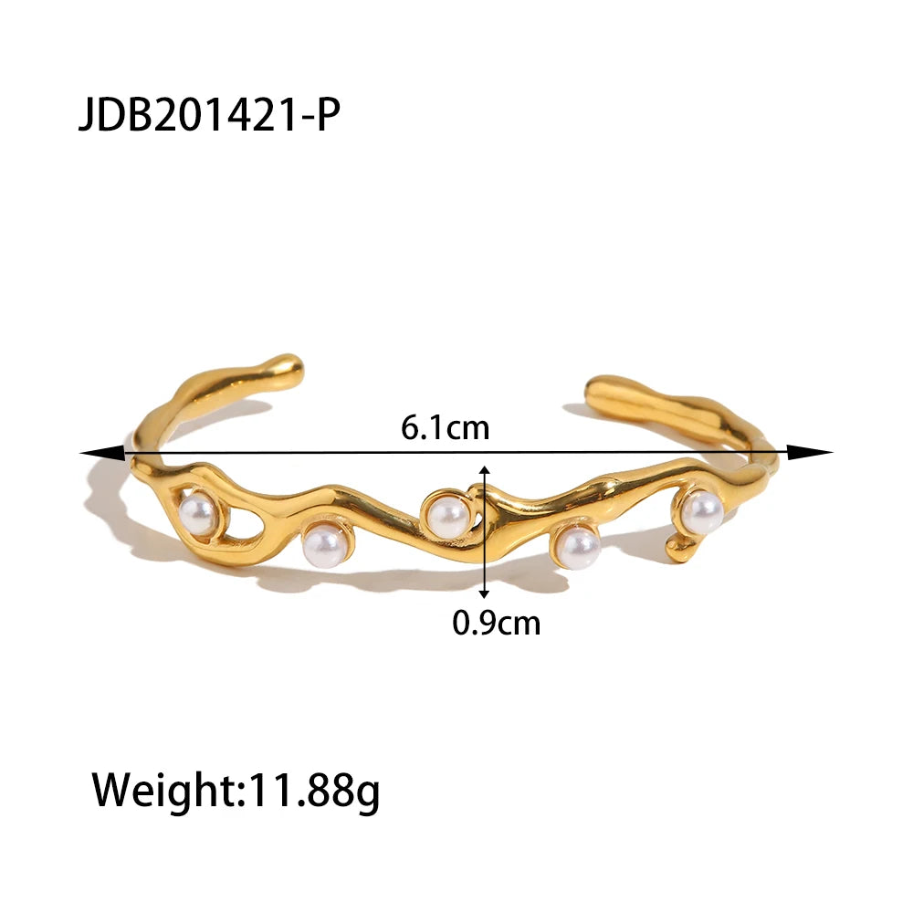Gold Stainless Steel Cuff