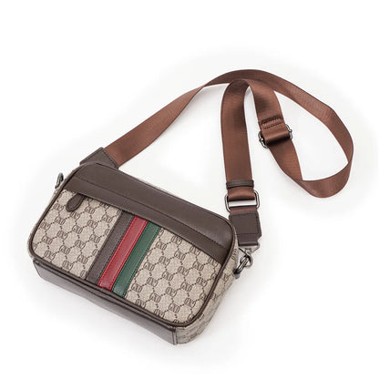 Two-Compartment PU Sling Bag