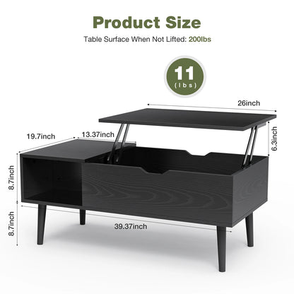 Adjustable Wood Coffee Table