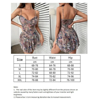 Floral Ruffle Nightgown