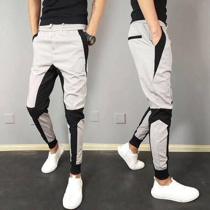 Slim Splicing Elastic Trouser