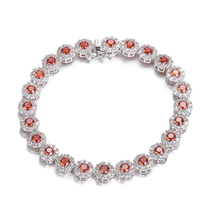 Sparkling Zircon Tennis Bracelet