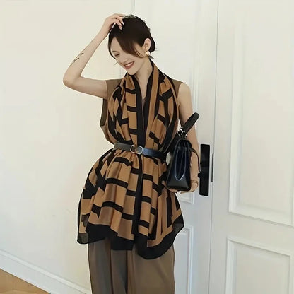 Lightweight Cotton Linen Shawl