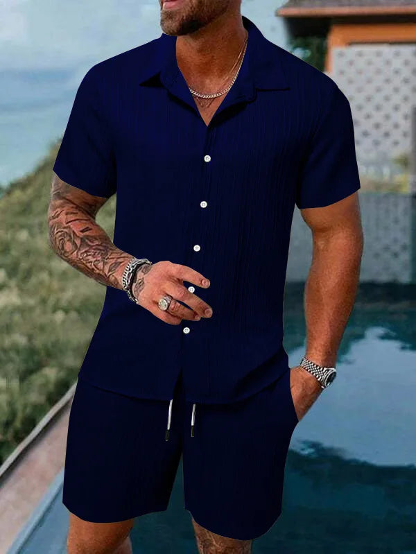 Multi-Color T-Shirt Shorts Set