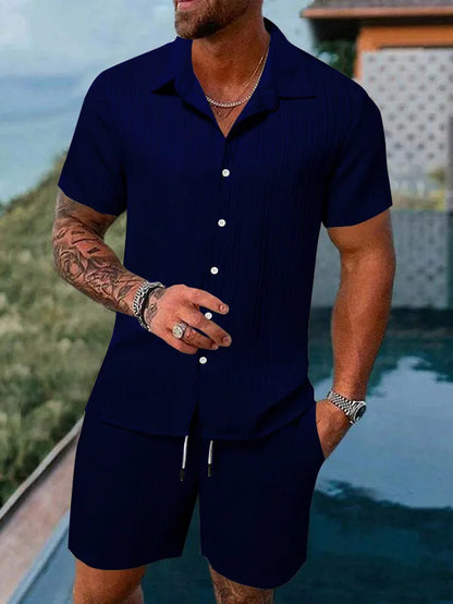 Multi-Color T-Shirt Shorts Set