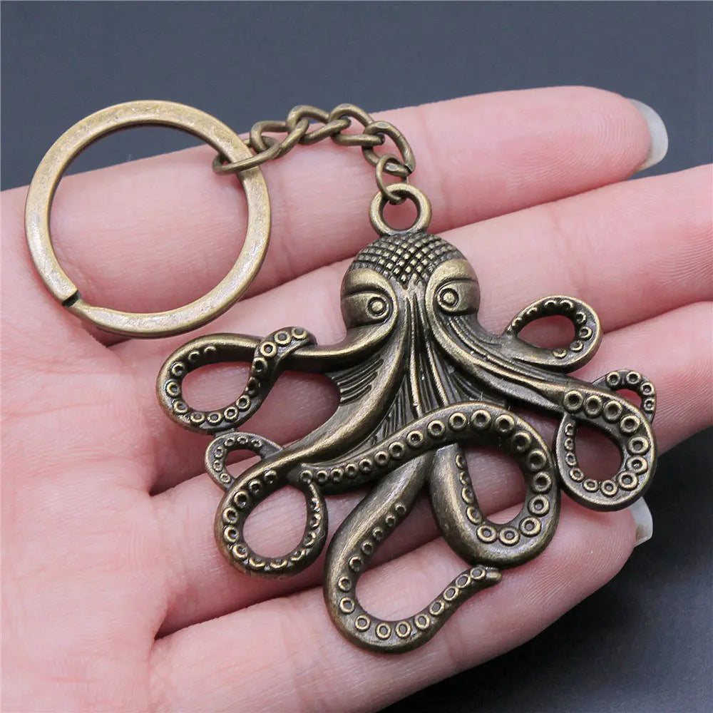 Seahorse Octopus Mermaid Keychains Nail