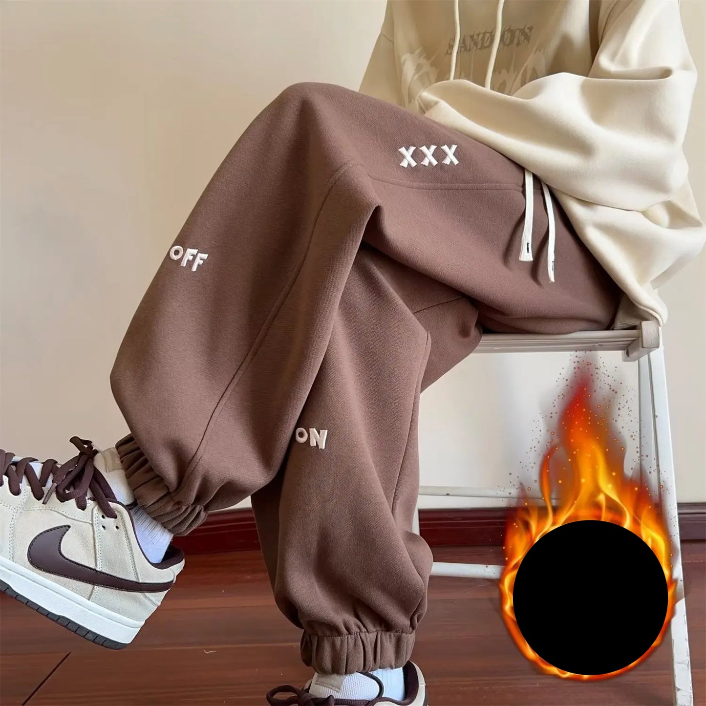 Fleece lined sweatpants
