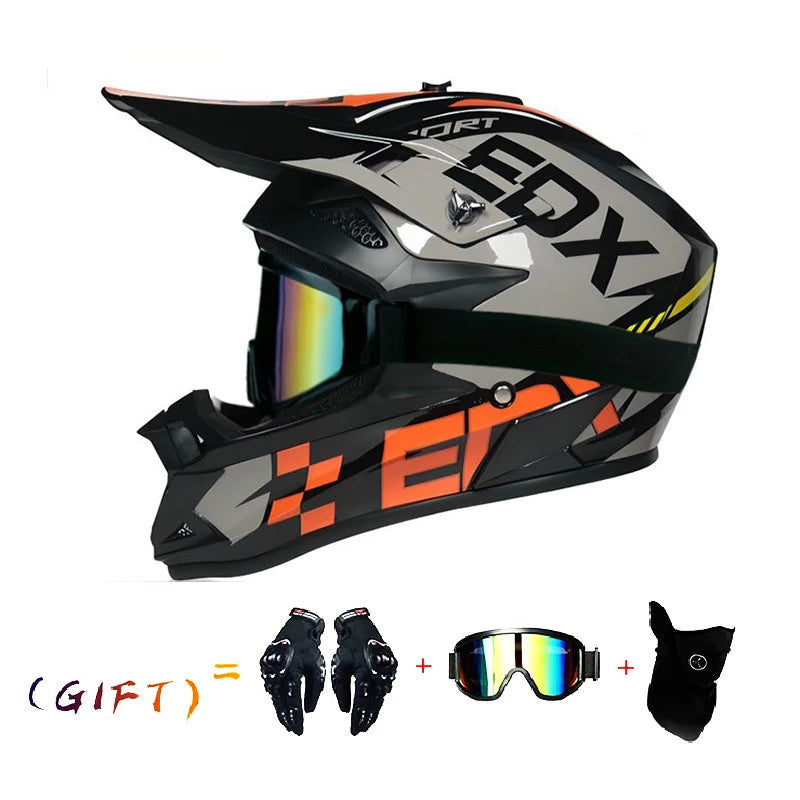 VGV Three-Piece Off-Road Motocross Helmet