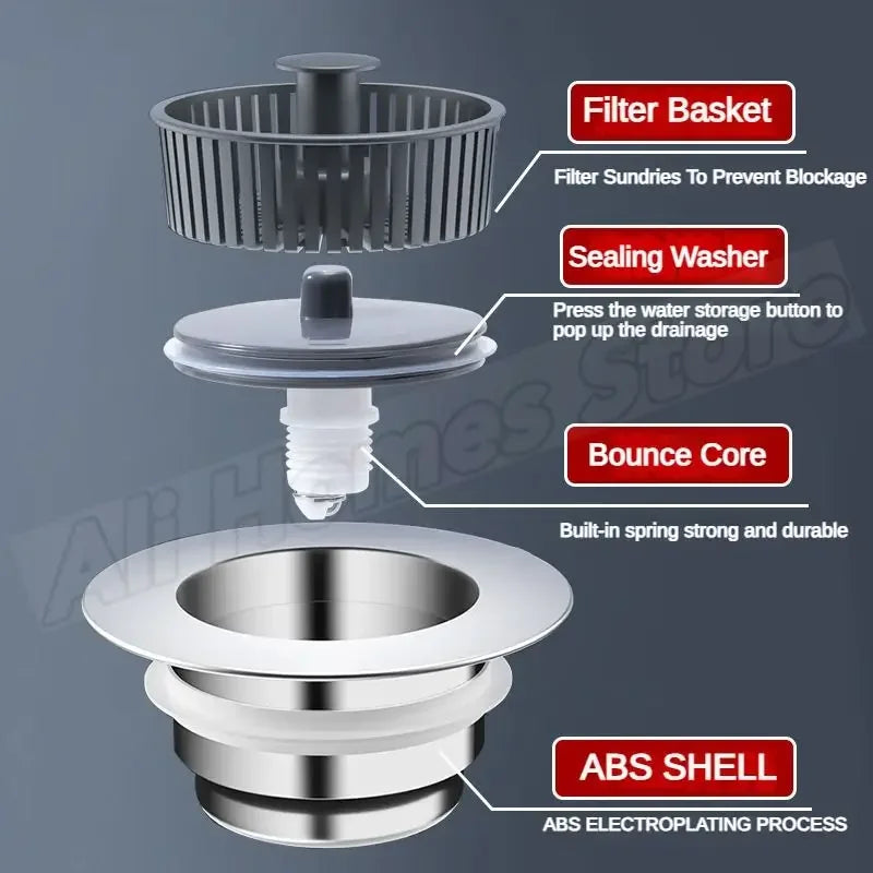 Silver Plated Sink Filter