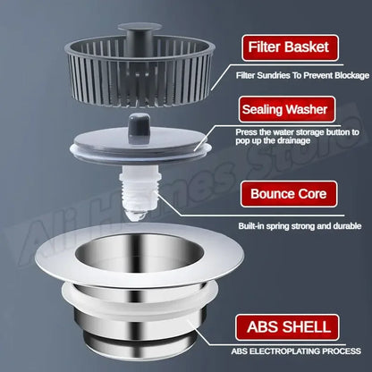 Silver Plated Sink Filter