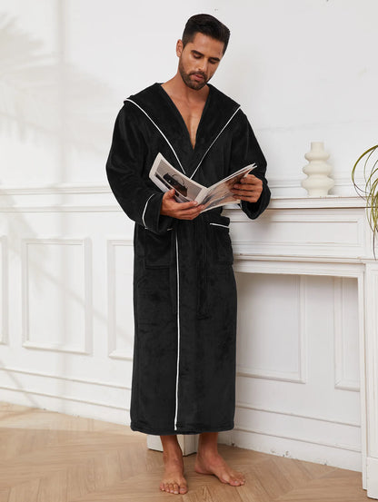 Flannel Coral-Fleece Couple Robe