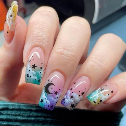 96Pcs French Wave Nail Set