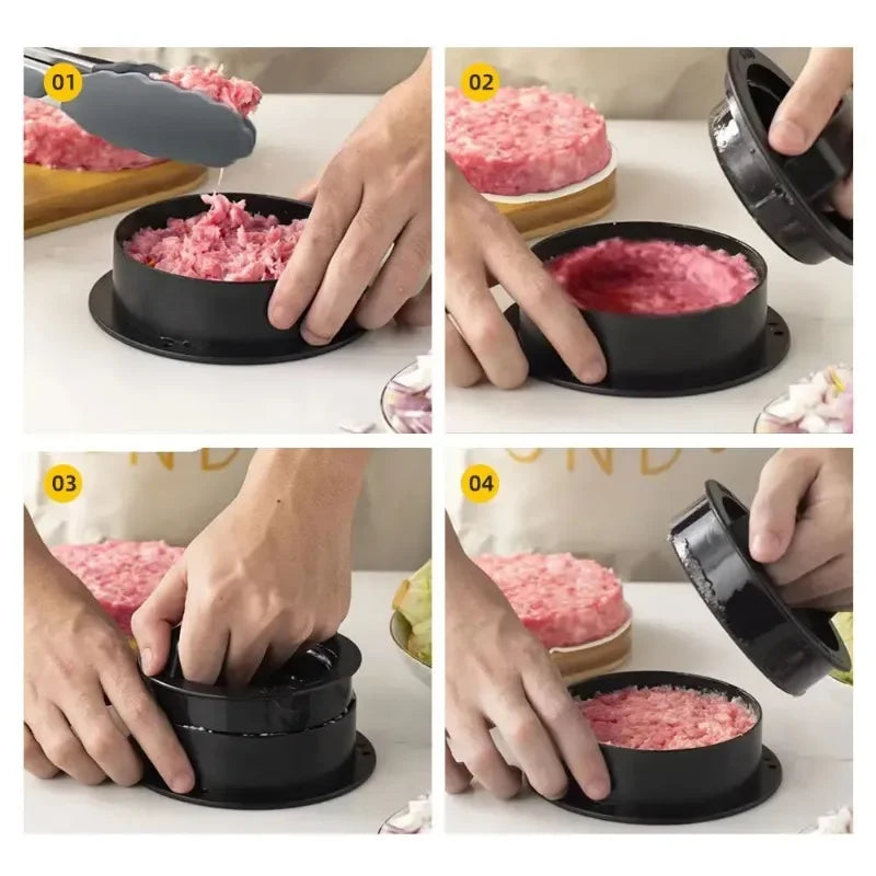 Plastic Kitchen Gadgets Round Hamburger
