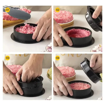 Plastic Kitchen Gadgets Round Hamburger