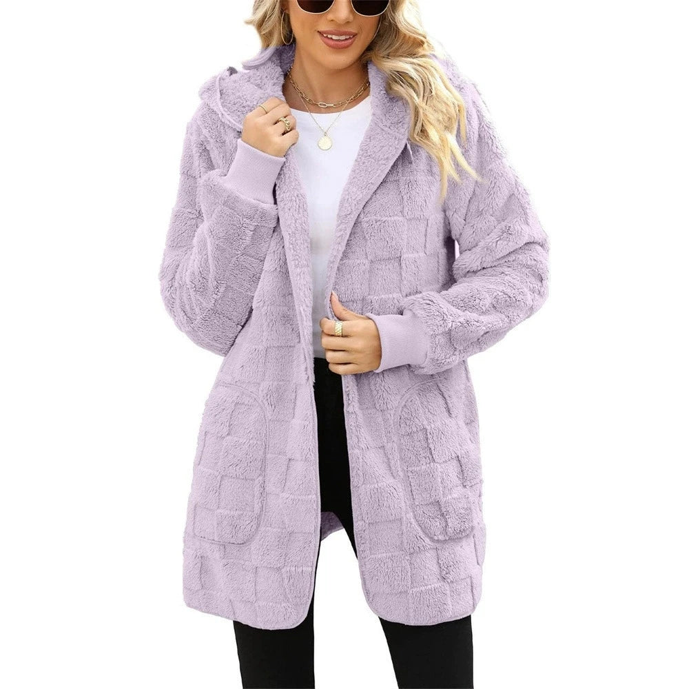 Plush Velvet Cardigan Jacket