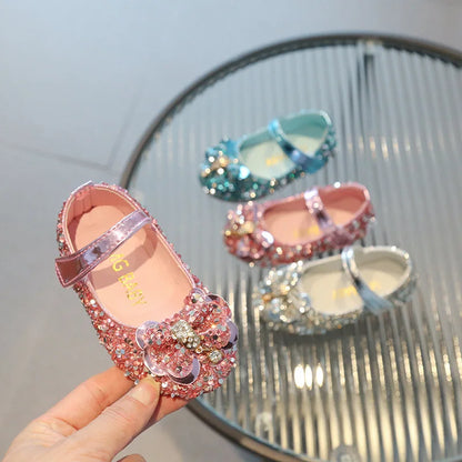 Diamond Bow Princess Shoes
