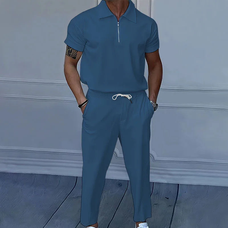 Summer European American Solid Suit
